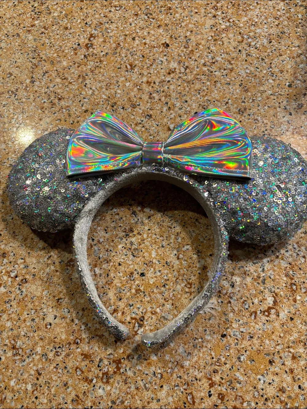 Silver Magic Mirror Minnie Ears Disney Park Cinderella Headband